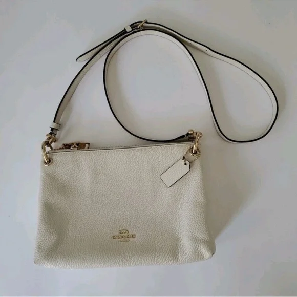 Coach Cream Leather Crossbody Bag - Picture 10 of 10